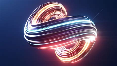 Swirls 4k Wallpaper Render Cgi 3d Colorful Glowing Abstract 2177