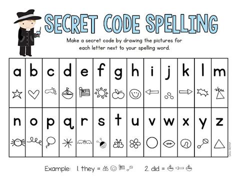 Image Result For Secret Code Sight Word Printable Secret Code Coding