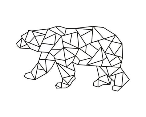 Download Geometric polar bear instant download digital by ...