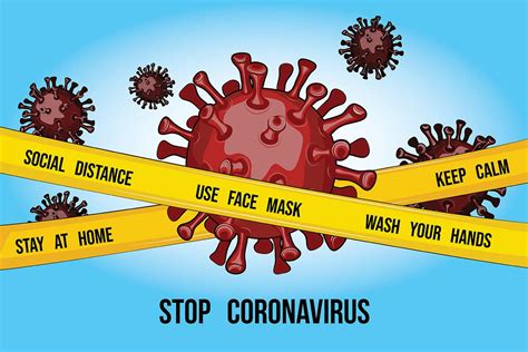 Yellow Alley Covid 19 Precautions Poster Stop Corona Virus Warning