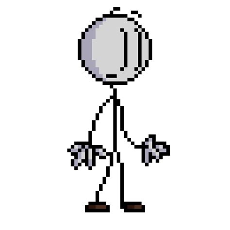 An Old School Pixel Art Style Character Holding A Magnifying Glass