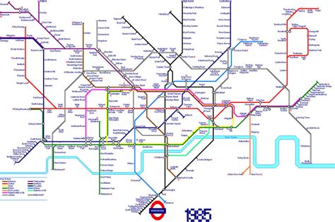 London Underground Map In 1985 By Andrewtiffin On Deviantart
