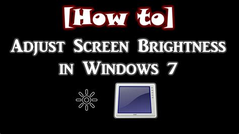Open settings by using the windows + i keyboard shortcut, and click or tap on. How to Adjust Screen Brightness in Windows 7 - YouTube