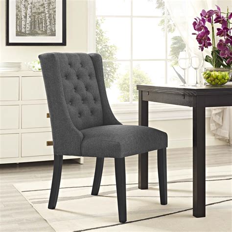 Get it as soon as tue, jul 27. Modern Baronet Fabric Dining Chair in Gray 889654066354 | eBay