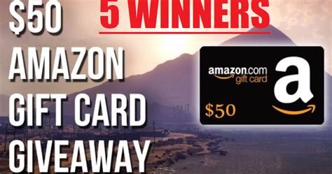 Taco bell gift card promo code. $50 Amazon Gift Card Giveaway - 5 Winners. Limit One Entry ...