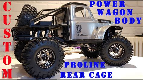 Dodge Power Wagon Rear Cage Rc Mod Proline Polycarbonate Body Cut And