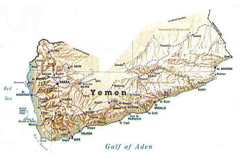 Maps Of Yemen Detailed Map Of Yemen In English Tourist Map Of Yemen