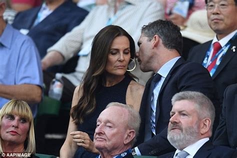 As federer and novak djokovic moved in to the latter tense stages of their final, castle remarkably switched the conversation. Eric Bana and wife Rebecca Gleeson attend Australian Open | Daily Mail Online