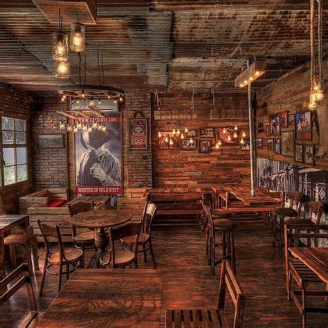 Pin By Nicholas Toler On House Rustic Coffee Shop Saloon Decor