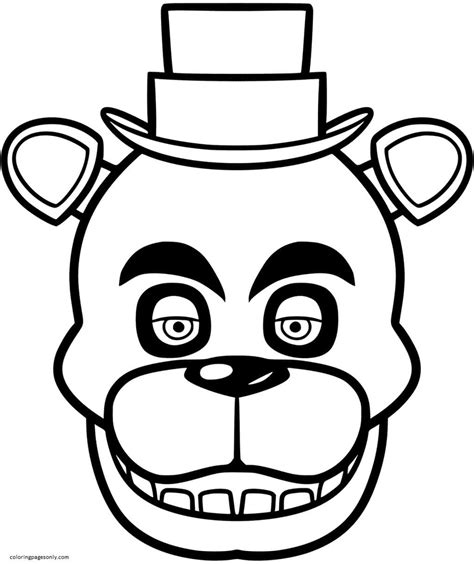 Freddy Fazbear Crew Coloring Sheets Coloring Pages