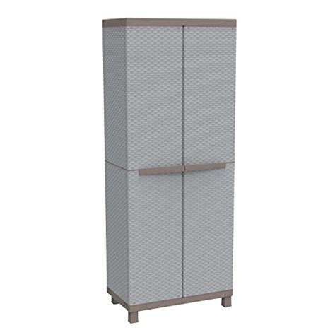 2 stück kunststoff schränke in dezenter optik und schlichtem grau gehalten. Rattan Schrank Für Balkon: Die aktuellen TOP Modelle im Detail