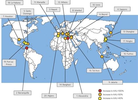 These 20 Cities Have The Most To Lose From Rising Sea Levels The