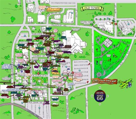 The Official Old Town Albuquerque Cute And Free Shop And Stroll Map