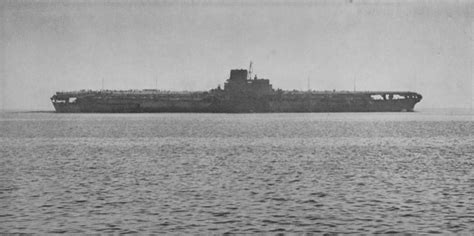 Only Photograph Of The Japanese Aircraft Carrier Shinano Taken While