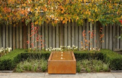 Corten Steel Water Table Outdoor Water Features Taylor Made