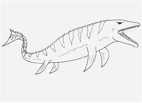 Mosasaurus Coloring Pages Coloring Home