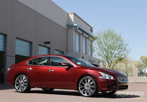 2012 Nissan Maxima With 22 Avenue A601 In Chrome Wheels Wheel