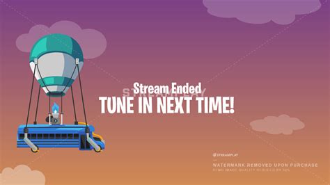 Fortnite Stream Ending Video Streamplay Graphics