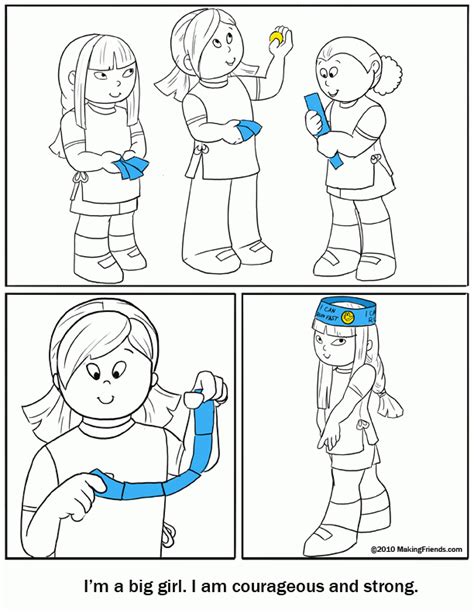 Daisy Girl Scout Coloring Page Responsible For What I Do And Say