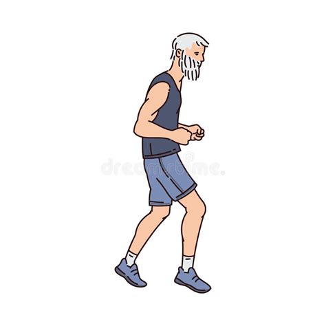 Old Man Running Stock Illustrations 2496 Old Man Running Stock
