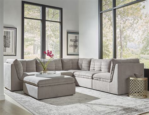 Dalton 5-Piece Modular Sectional - Gray | Levin Furniture
