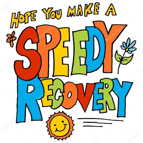 Hope You Make A Speedy Recovery Message Stock Vector By ©cteconsulting 108566142