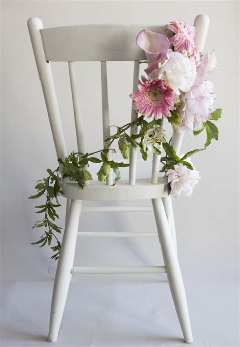 They should walk arm in arm, so. How to Make a Perfect Chair Garland - Rustic Wedding Chic