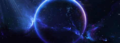 Blue Technology World Map Earth Cool Banner Background