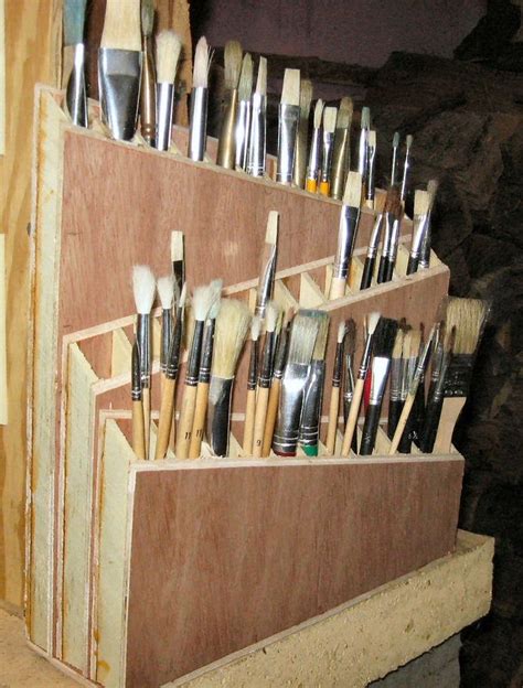 Paintbrushcaddy Paintbrush Holder Art Studio Storage Art Studio
