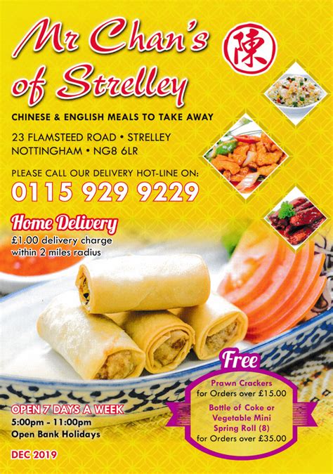 You chinese food in palm springs. Mr Chan's menu; Chinese food takeaway and delivery in Strelley