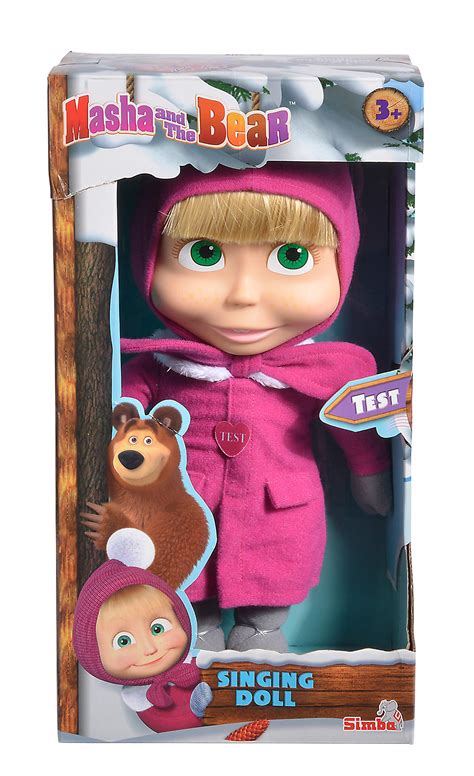 Buy Masha And The Bear 109301035 Doll 30cm Pink 30cm Masha Singing Doll Online At Desertcartuae