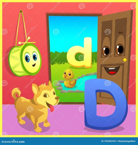 Alphabets Learning For Preschool Kids Stock Vector Illustration Of