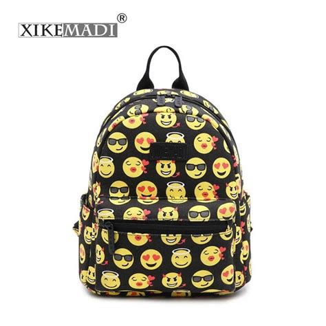 Xkmd 2017 Leisure Travel Backpack 3d Smiley Emoji Face Printing School