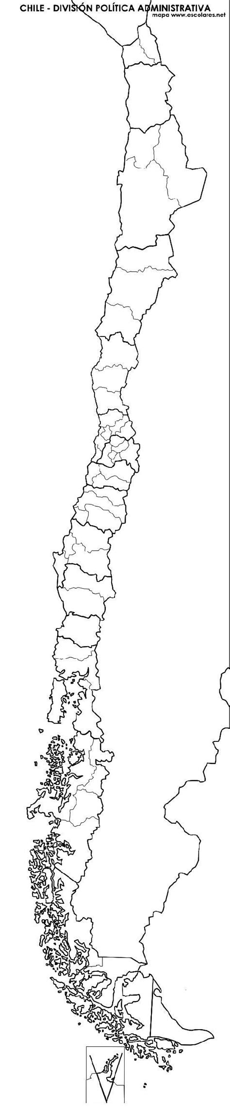 Mapa De Chile Mudo Para Colorear