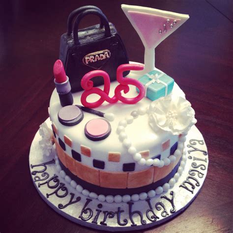 When it's your big day, all you have to do is come back to this list and start checking things off. Very girly 25th birthday cake. All edible and handmade ...