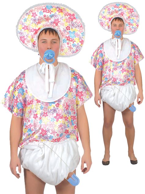 Adults Big Baby Costume Mens Comedy Funny Stag Do Party Fancy Dress