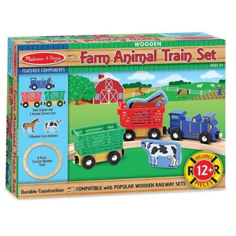 Melissa And Doug Wooden Farm Animal Train Set 1 Unit Fred Meyer