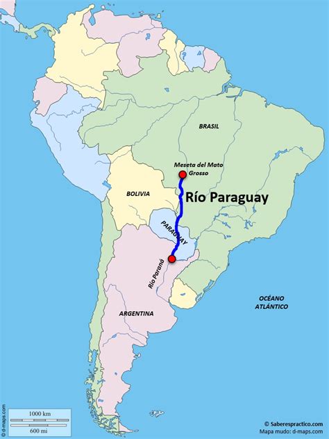 Map of brazil, bolivia, paraguay, and uruguay; ¿Dónde está el río Paraguay? (con mapa) | Saber es práctico