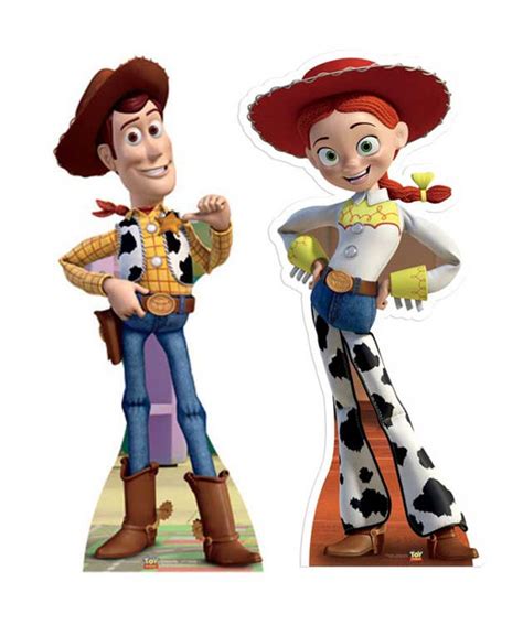 Lifesize Cardboard Cutout Set Of Woody And Jessie Toy Story Buy Cutouts