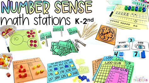 Number Sense Workstations K 2 And 3rd Tunstalls Teaching Tidbits