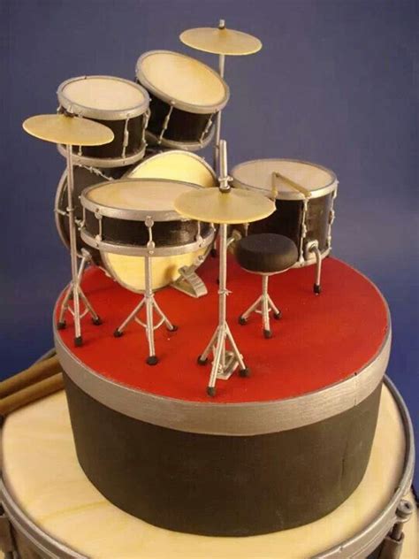 Drum Set Fondant Cake Music Cakes Cakes For Men Birthday Cakes For Men