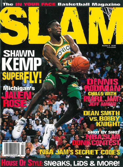 Shawn Kemp Superfly Slam Cover Art Print By Getty Images Slam Cover