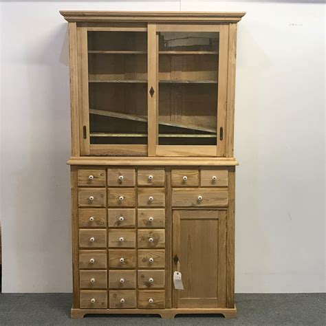 Kate and laurel apothecary wood desk drawer set, 9 drawers, rustic brown. Antique Pine Apothecary Cabinet | 571704 | Sellingantiques ...
