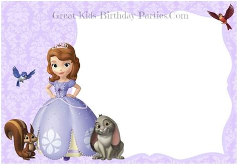 So you can choose and match this colour with as your party theme 2. sofia the first background - Google Search in 2020 | Princess sofia invitations, Sofia ...