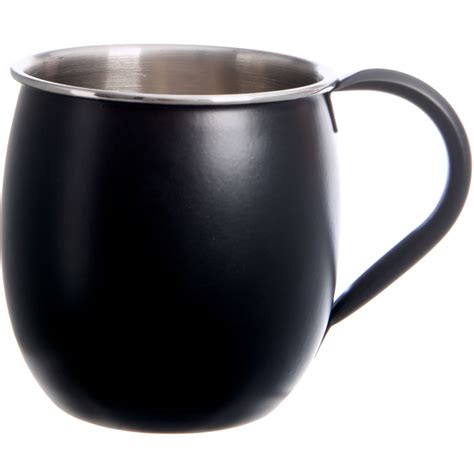 A moscow mule is a cocktail made with vodka, spicy ginger beer, and lime juice, garnished with a slice or wedge of lime. Wilko Matt Black Moscow Mule Mug | Wilko
