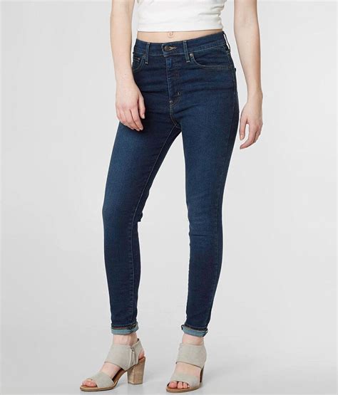 Levis Mile High Ankle Super Skinny Jean Womens Jeans In Jet Setter
