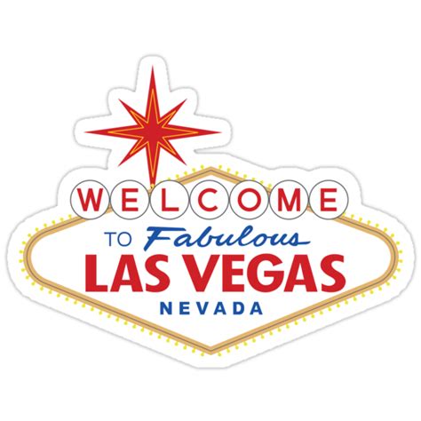 Welcome To Fabulous Las Vegas Sign Stickers By Worldofsigns Redbubble