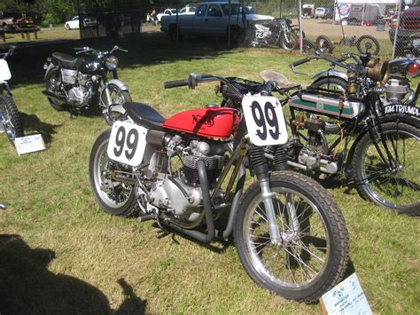 Norton Flat Track Bike Vintage Motorcycle Enthusiasts