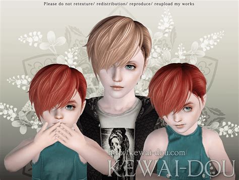 My Sims 3 Blog Kewai Dou Cavallo Hair For Males And Females