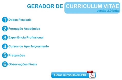 Os melhores modelos de curriculum você encontra conosco. Gerador de Curriculum Vitae | Download | TechTudo